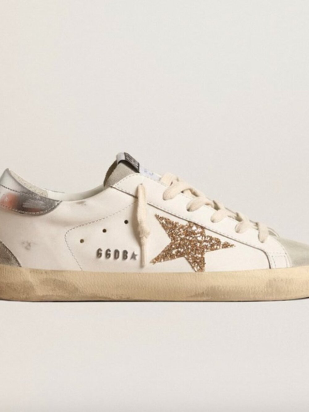 GOLDEN GOOSE Super Star Classic White/Ice/Gold/Silver - MSRP $498.00 - BNIB